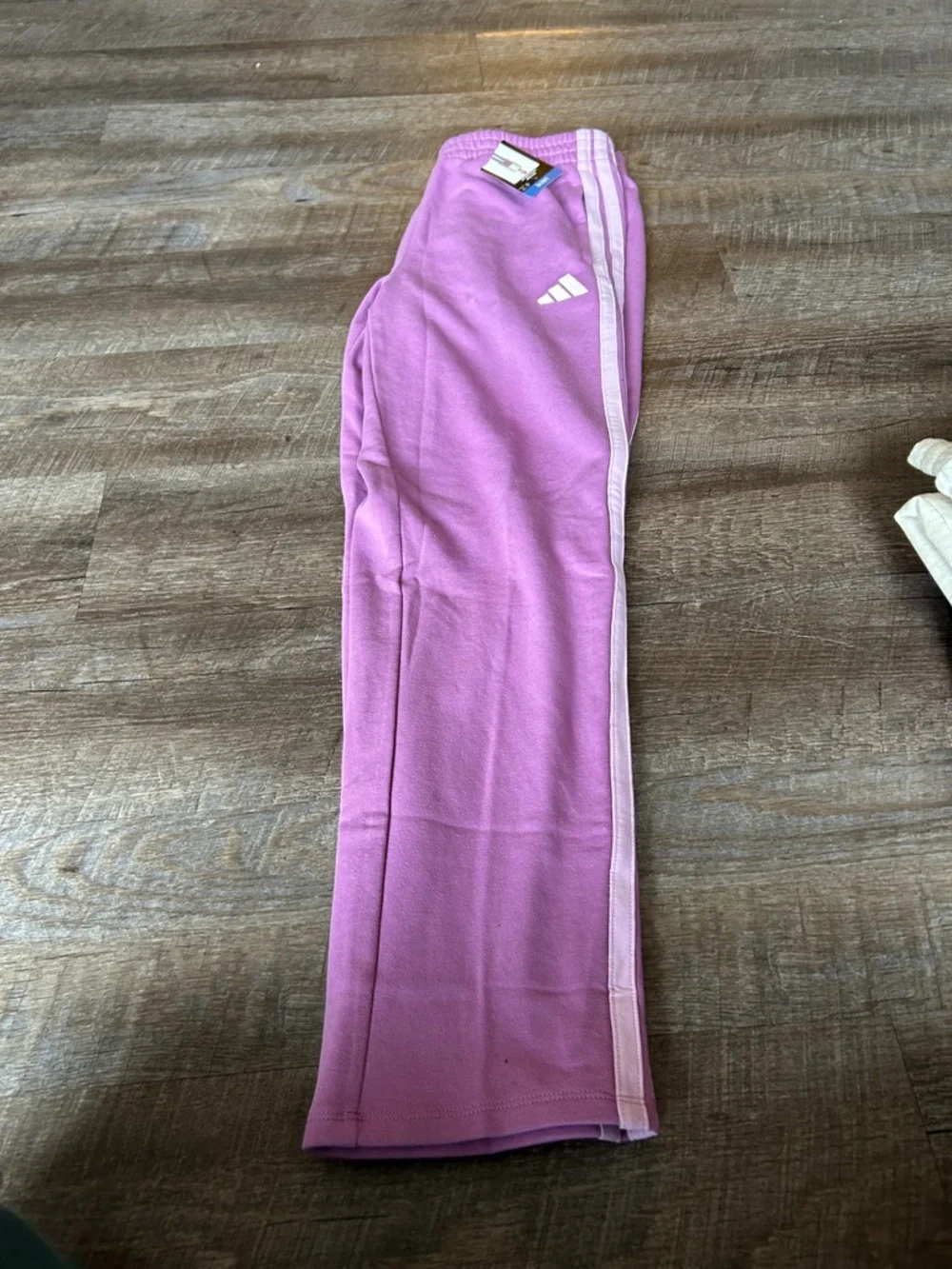 adidas Girls Lavender Pink Jogger Sweatpants - Picture 3 of 3